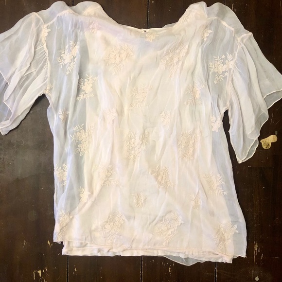 Angelina Tops - Light pink embroidered blouse | SM